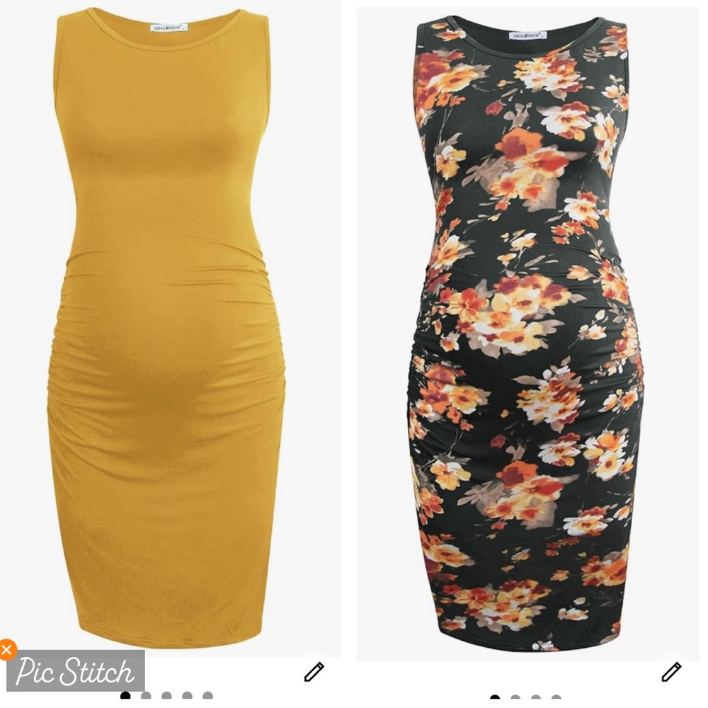 2 4 1 maternity dress. Size Medium - Floral and Mustard Women's Dresses